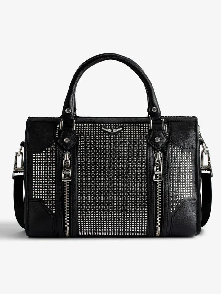 Zadig & Voltaire  -  Sac noir à clous femme