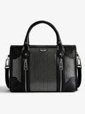 Zadig & Voltaire  -  Sac noir à clous femme