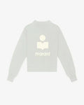 Isabel Marant  -  Pull à logo gris femme