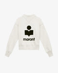 Isabel Marant -  Pull à logo blanc femme