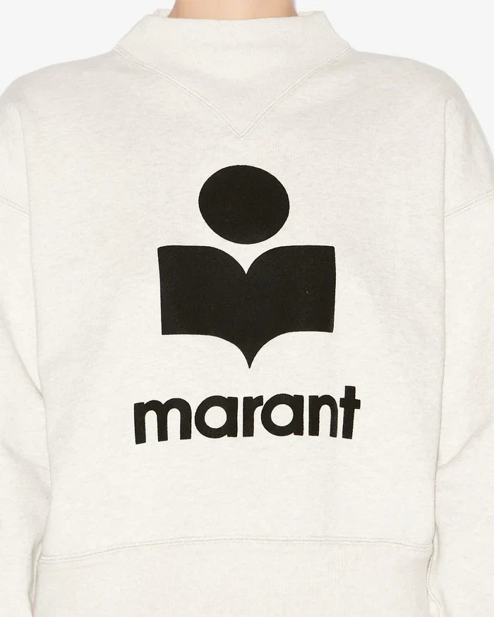 Isabel Marant -  Pull à logo blanc femme